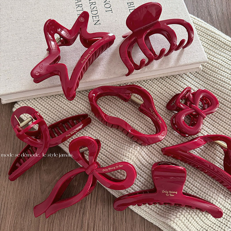 Women'S Fashion Labels - Pince à cheveux Red Collection New