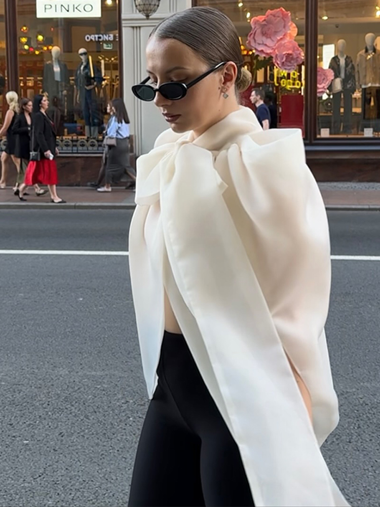 Wrap Blouse Chiffon - Haut sans manches élégant pour femme