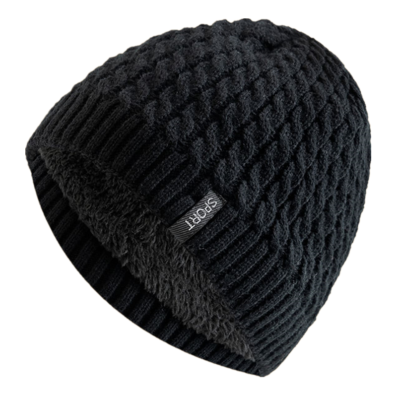 Women'S Fashion Labels - Chapeau tricoté avec étiquette de sport