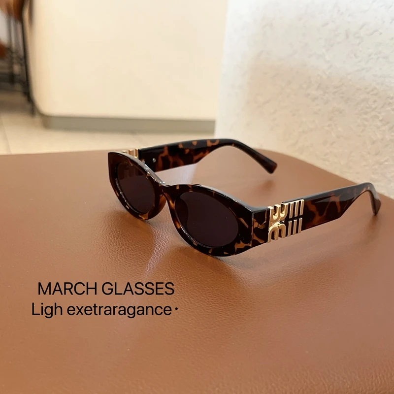 Women'S Fashion Eyeglass Frames - Lunettes de soleil rétro ovales effet