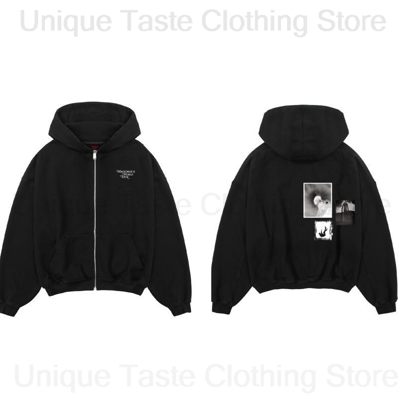 Women'S Fashion Zip Hoodie - Jackson Wang MAGICMAN 2 même sweat