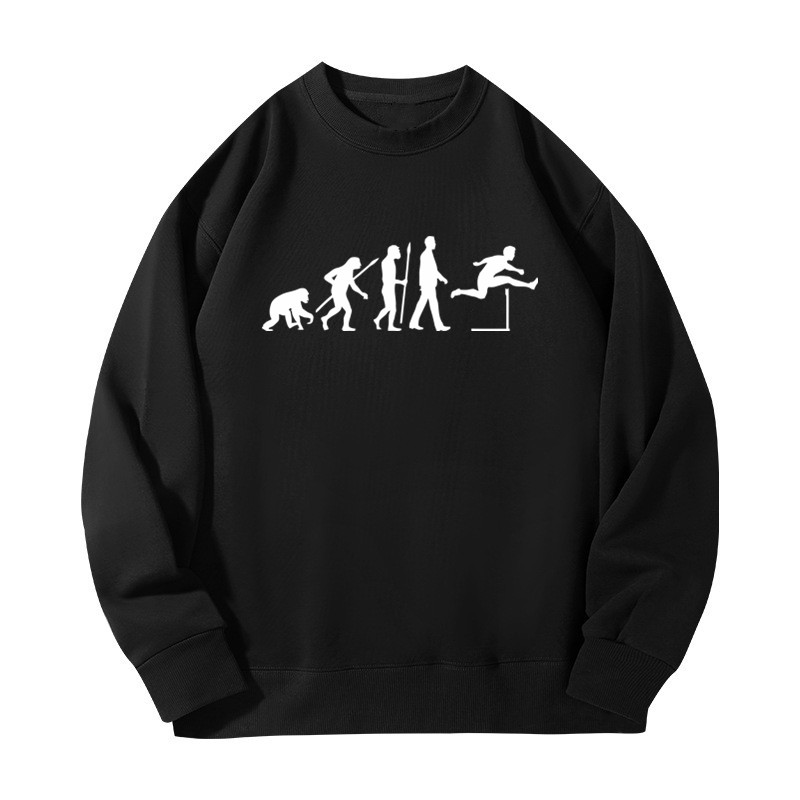 Women Fashion Evolution - Sweat-shirts imprimés Evolution Of Hurdles, col