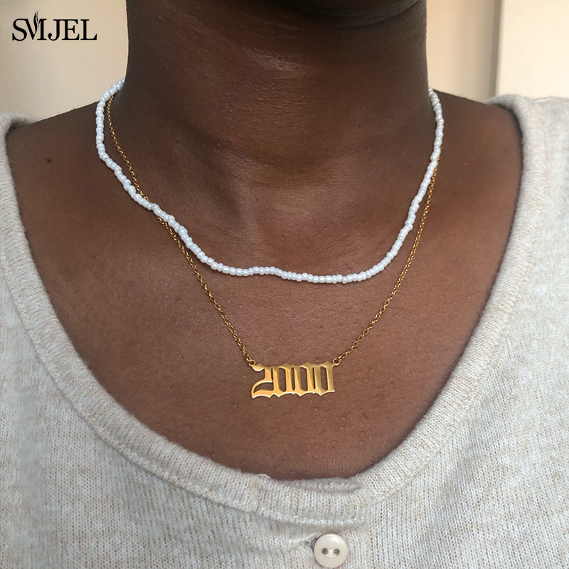 Women'S Fashion Year 2000 - Personnalité année de naissance numéro colliers