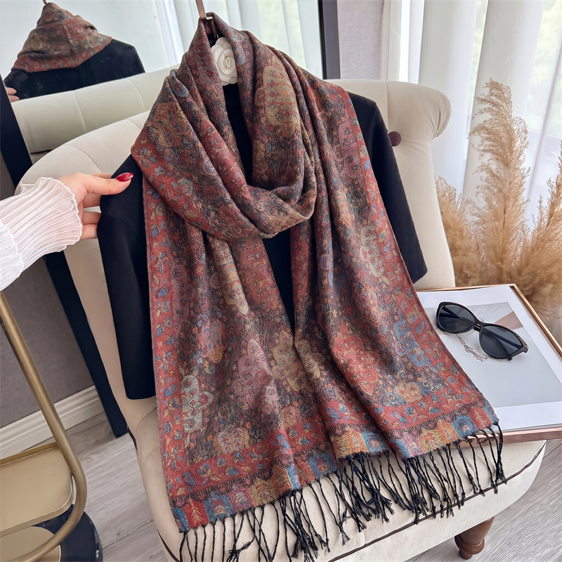 Women'S Fashion Poncho - Nouvelles Écharpes de Luxe en Cachemire