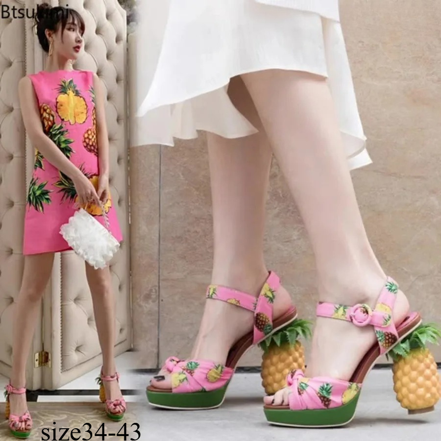 Women Fashion Fun - Sandales tendance et amusantes pour femmes