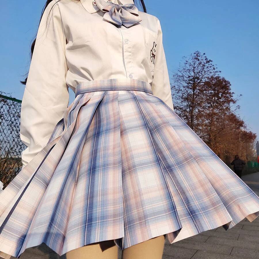 Pleated Skirt Women - Femmes Jk Mini jupes japonais taille