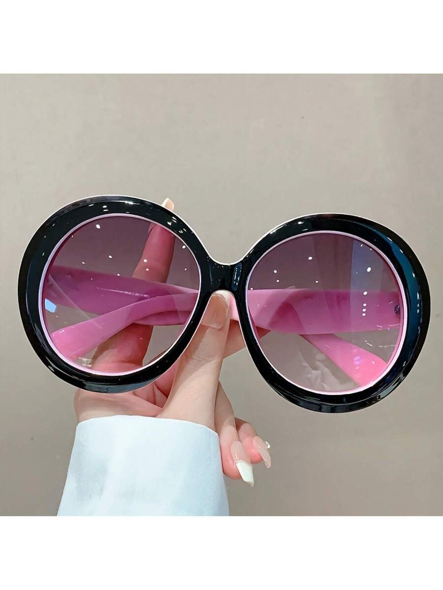 Women'S Fashion Glasses Non Prescription - Lunettes à monture ronde de grande