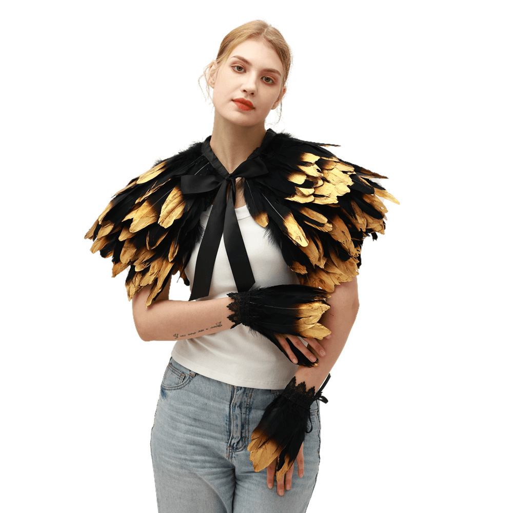 Women'S Fashion Poncho - Steampunk Gothique Exagère Magnifique Collier de