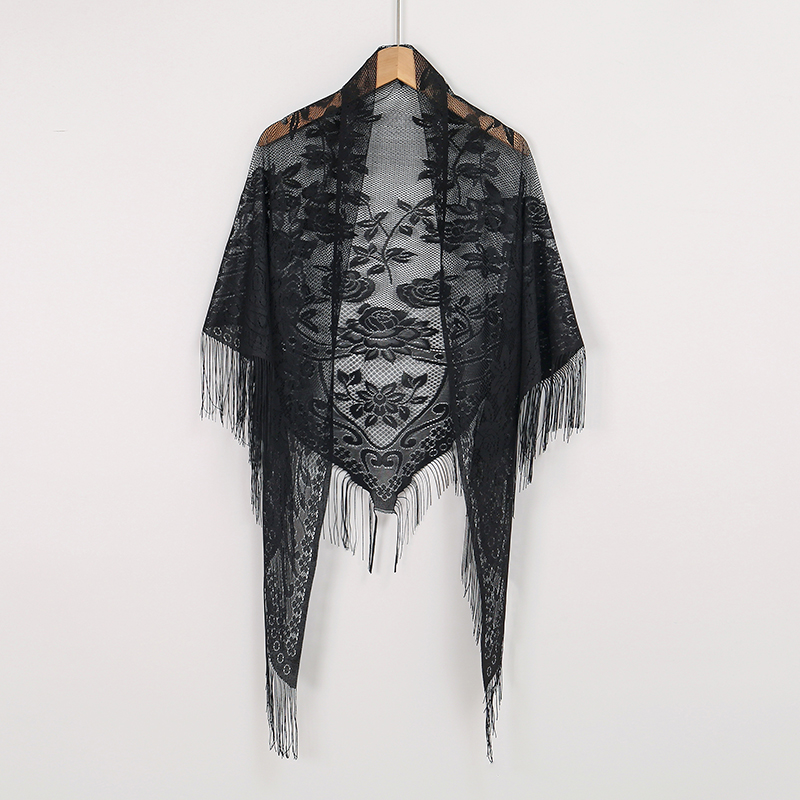 Nouvelle broderie dentelle éch - Women'S Fashion Poncho avis et prix