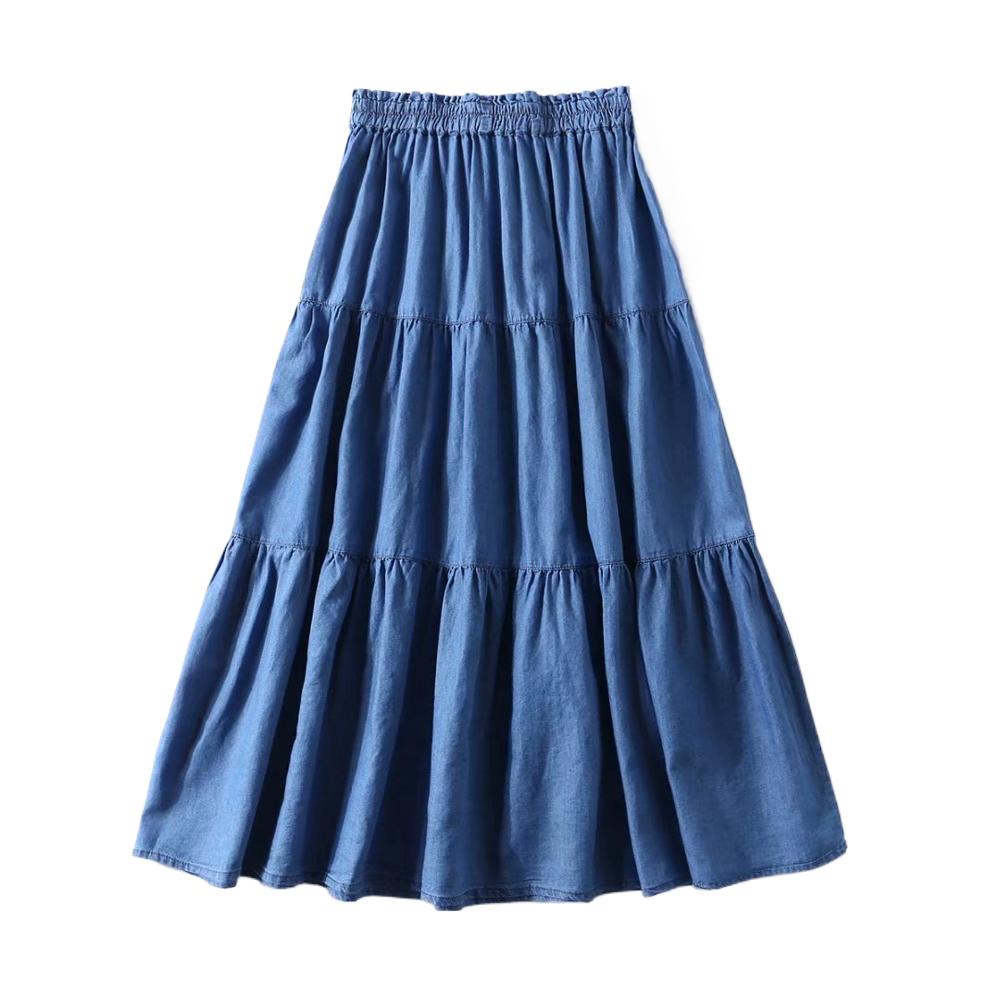 Jupes plissées en Denim à vola - Pleated Skirt Women avis et prix
