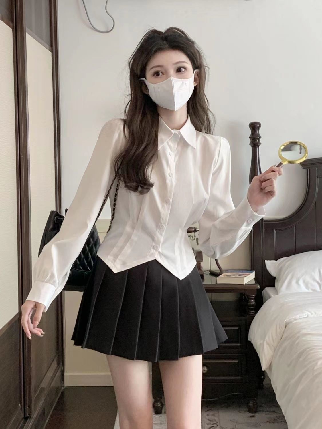 Chemise Vintage blanche à manc - Wrap Blouse Chiffon avis et prix
