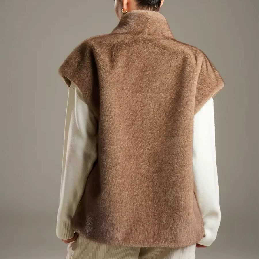 Gilet en fourrure sans manches - Women'S Fashion Gilet avis et prix