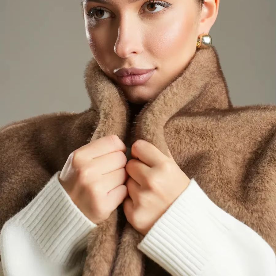 Gilet en fourrure sans manches - Women'S Fashion Gilet avis et prix