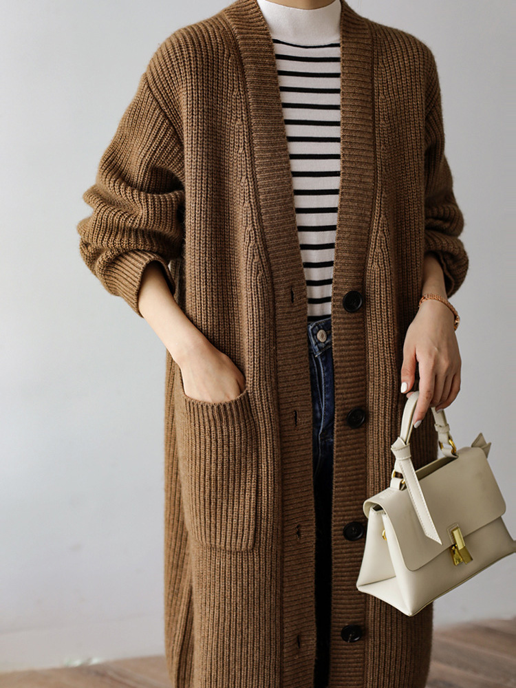 Cardigan long ample en tricot, - Women'S Fashion Gilet avis et prix
