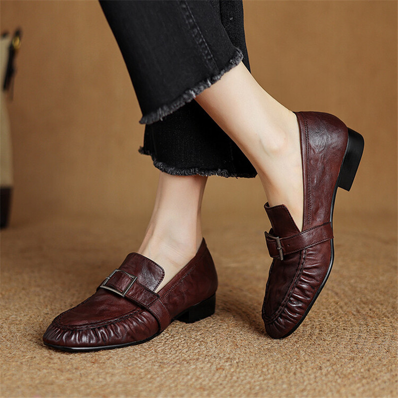 Escarpins en cuir véritable po - Women'S Fashion Footwear avis et prix