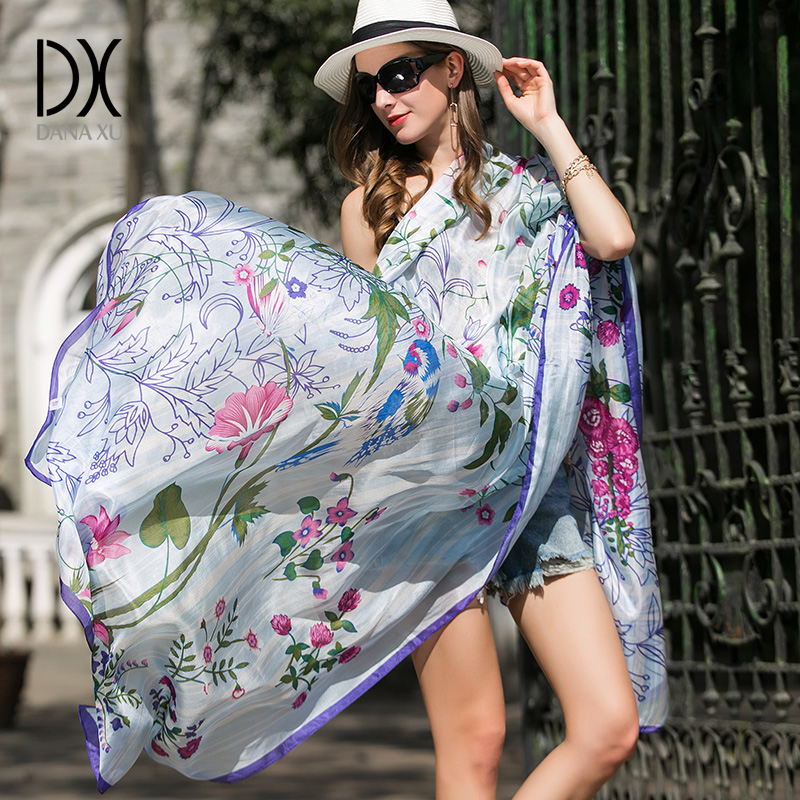 DANA XU Foulards en soie 100%  - Women'S Fashion Poncho avis et prix
