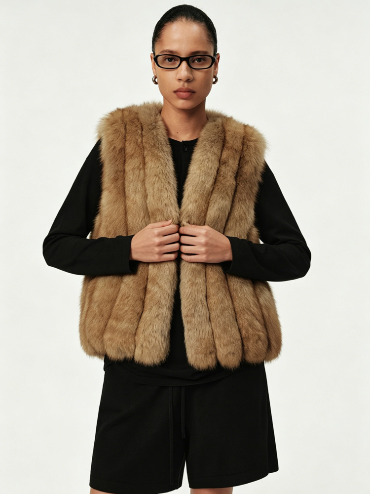 TOKO Gilet en fausse fourrure  - Women'S Fashion Gilet avis et prix