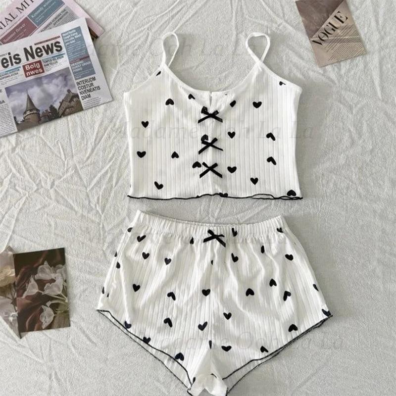 Ensemble de pyjama sexy à impr - V Neck Cami Top avis et prix