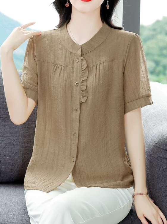 Chemise à manches courtes en c - Women Fashion Over 40 avis et prix