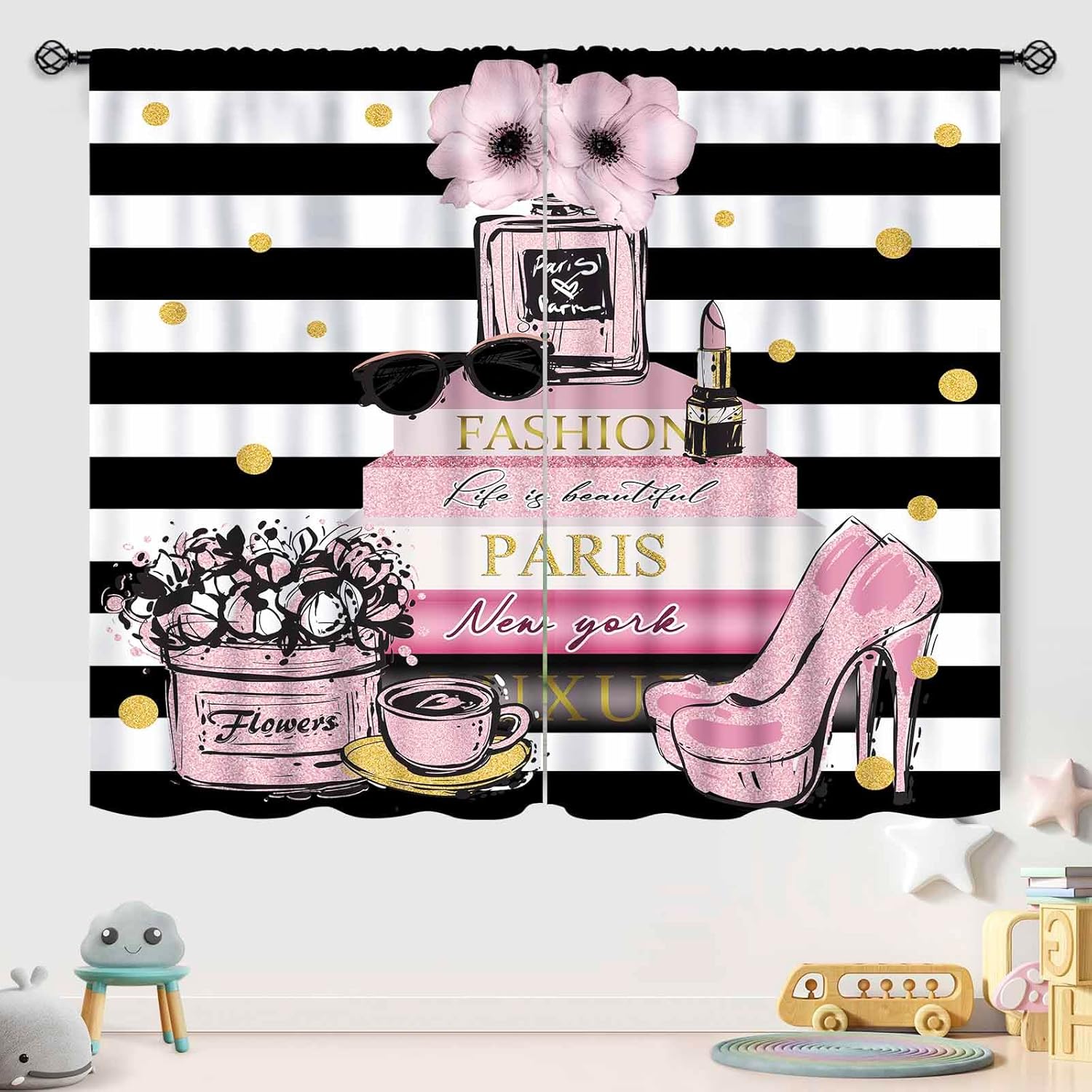 Rideau Rose Tendance pour Cham - Women'S Fashion Magazine avis et prix