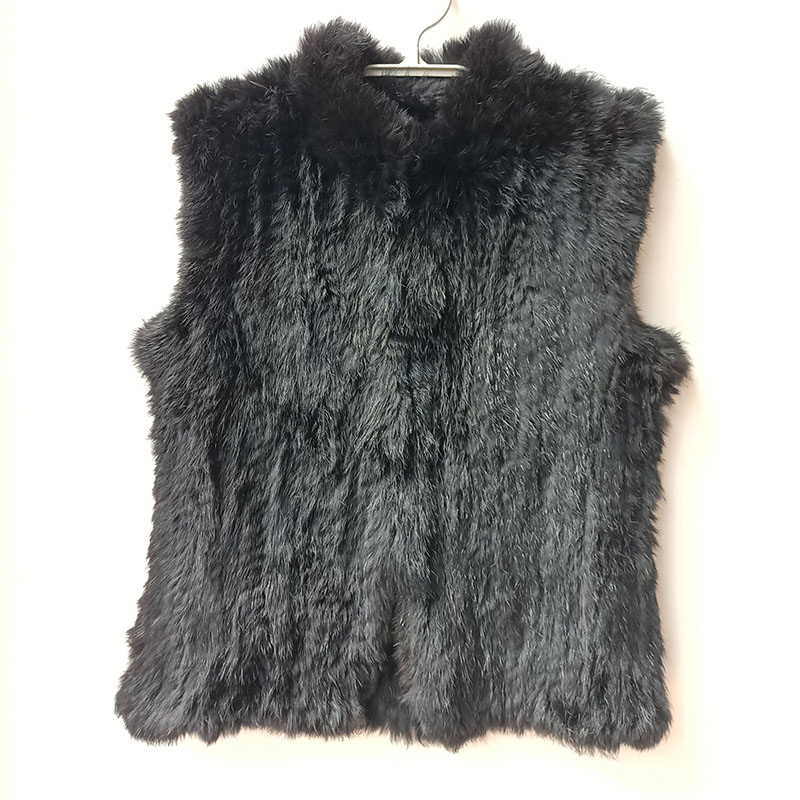 Gilet en fourrure de lapin vér - Women'S Fashion Gilet avis et prix