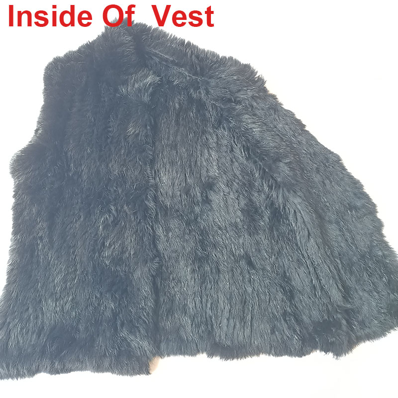 Gilet en fourrure de lapin vér - Women'S Fashion Gilet avis et prix