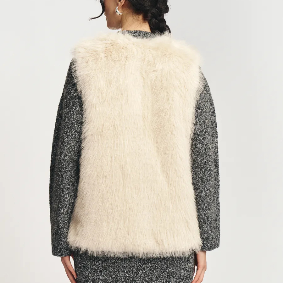 Gilet en fausse fourrure long  - Women'S Fashion Gilet avis et prix