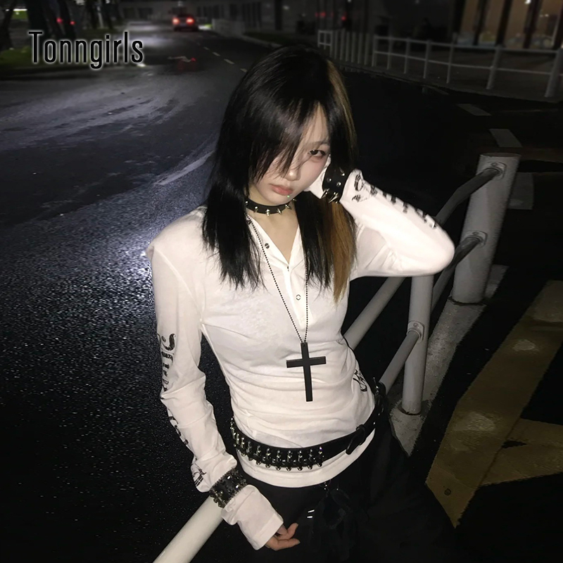 Tonngirls Y2k Vintage t-shirt  - Women'S Fashion Zip Hoodie avis et prix