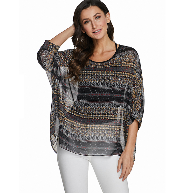 BHflutter-Chemisier en moussel - Wrap Blouse Chiffon avis et prix