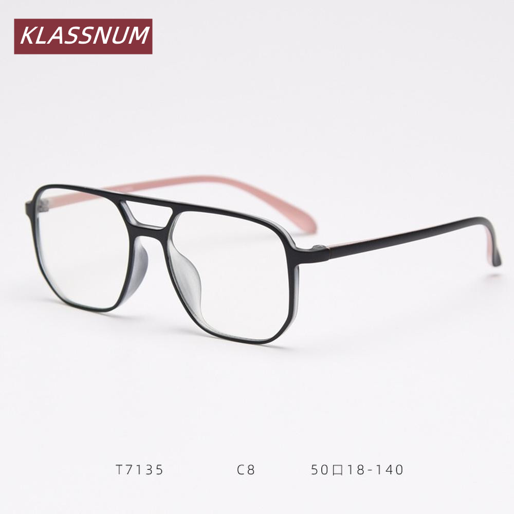 KLASSNUM – lunettes carrées à  - Women'S Fashion Glasses Non Prescription avis et prix
