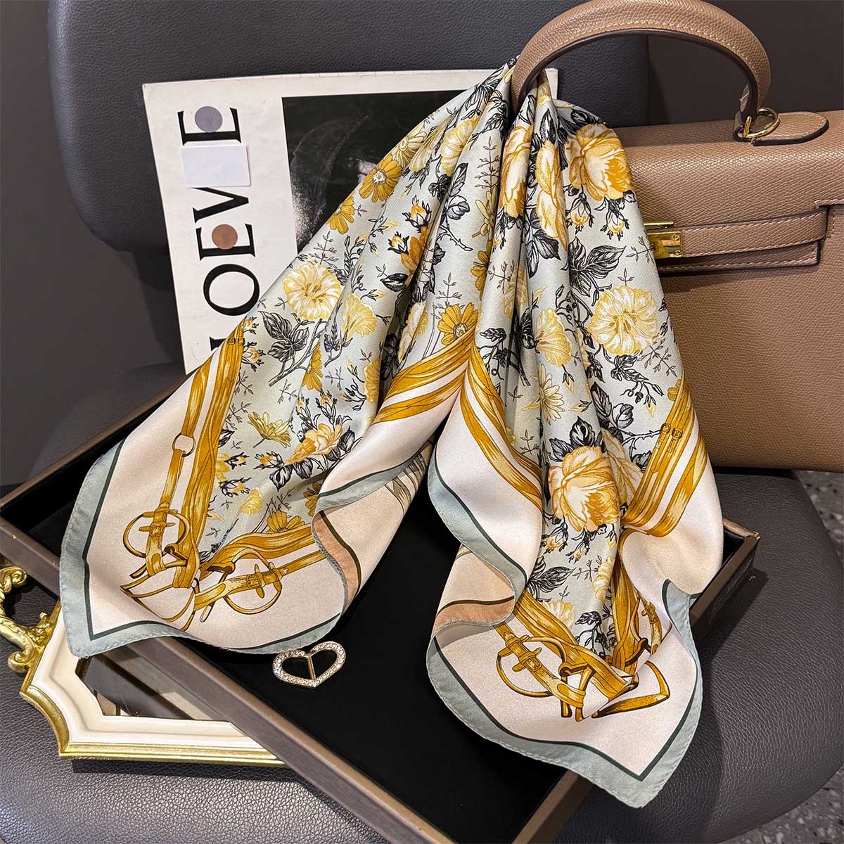 Foulard carré 100% soie vérita - Women'S Fashion Poncho avis et prix