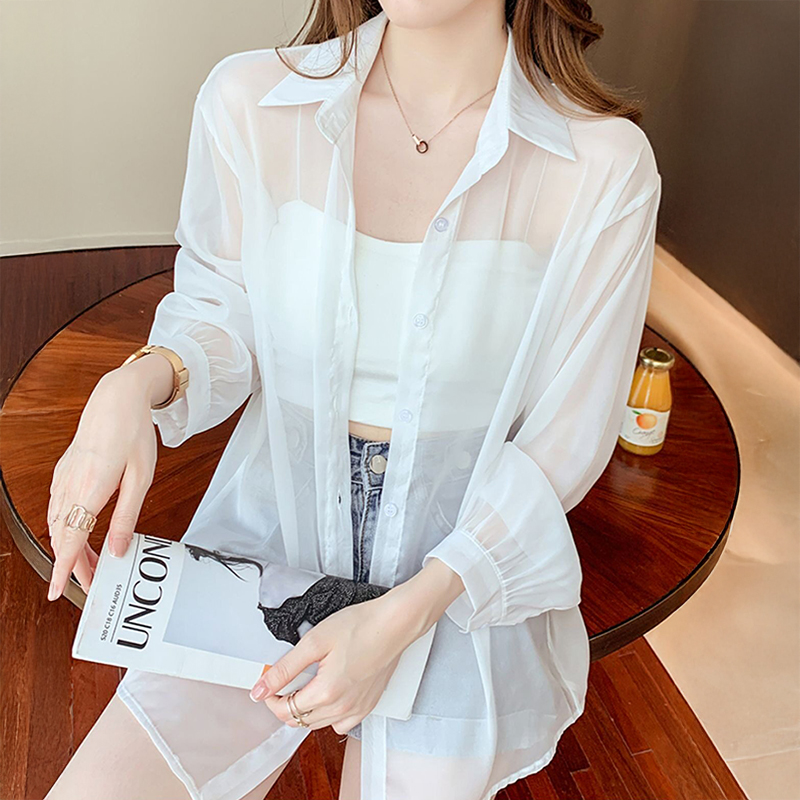 Chemisier ample à col boutonné - Wrap Blouse Chiffon avis et prix
