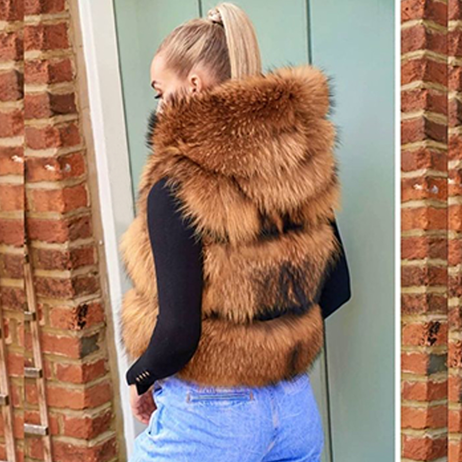 Gilet en vraie fourrure de rat - Women'S Fashion Gilet avis et prix