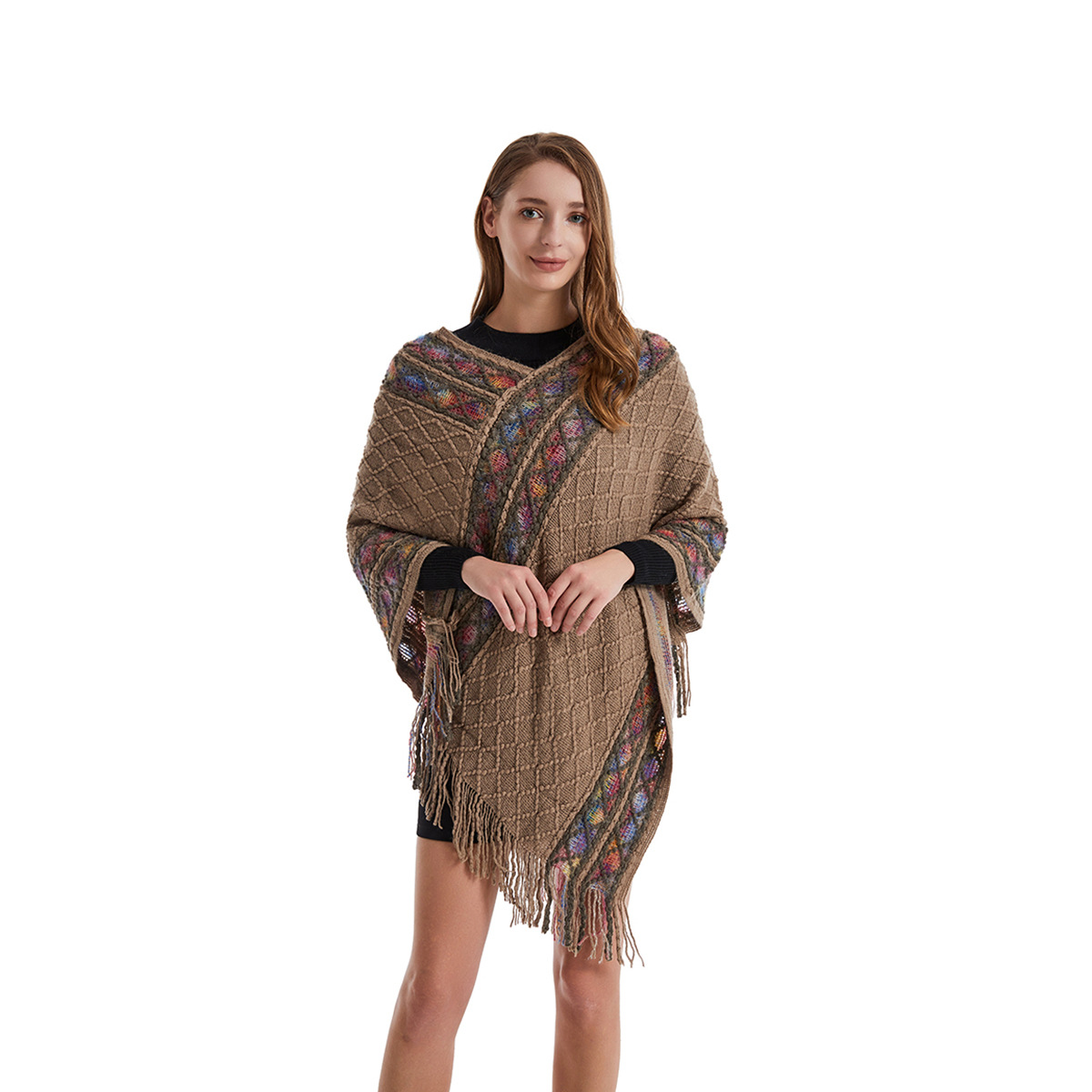 Poncho de style rétro pour fem - Women'S Fashion Poncho avis et prix
