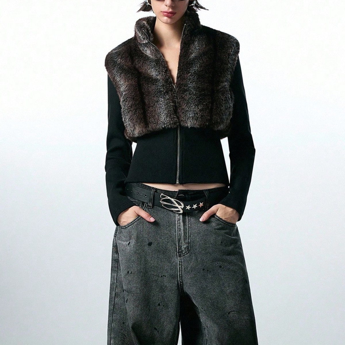 Gilet court sans manches zippé - Women'S Fashion Gilet avis et prix