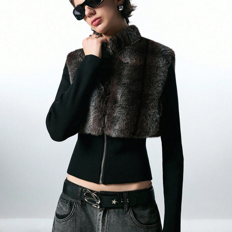 Gilet court sans manches zippé - Women'S Fashion Gilet avis et prix
