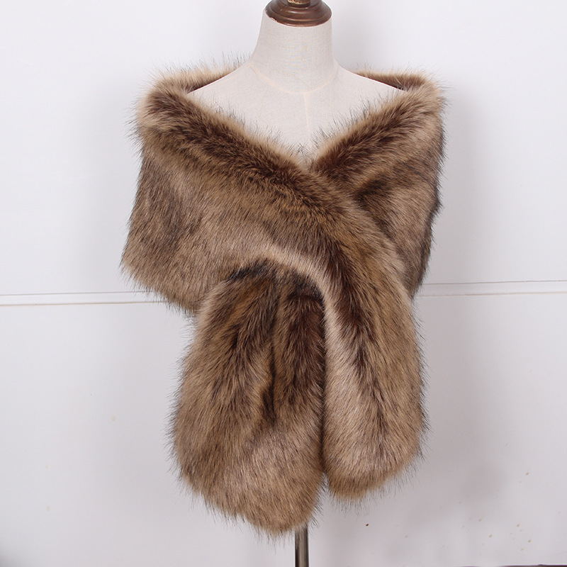Fausse fourrure de renard pour - Women'S Fashion Poncho avis et prix